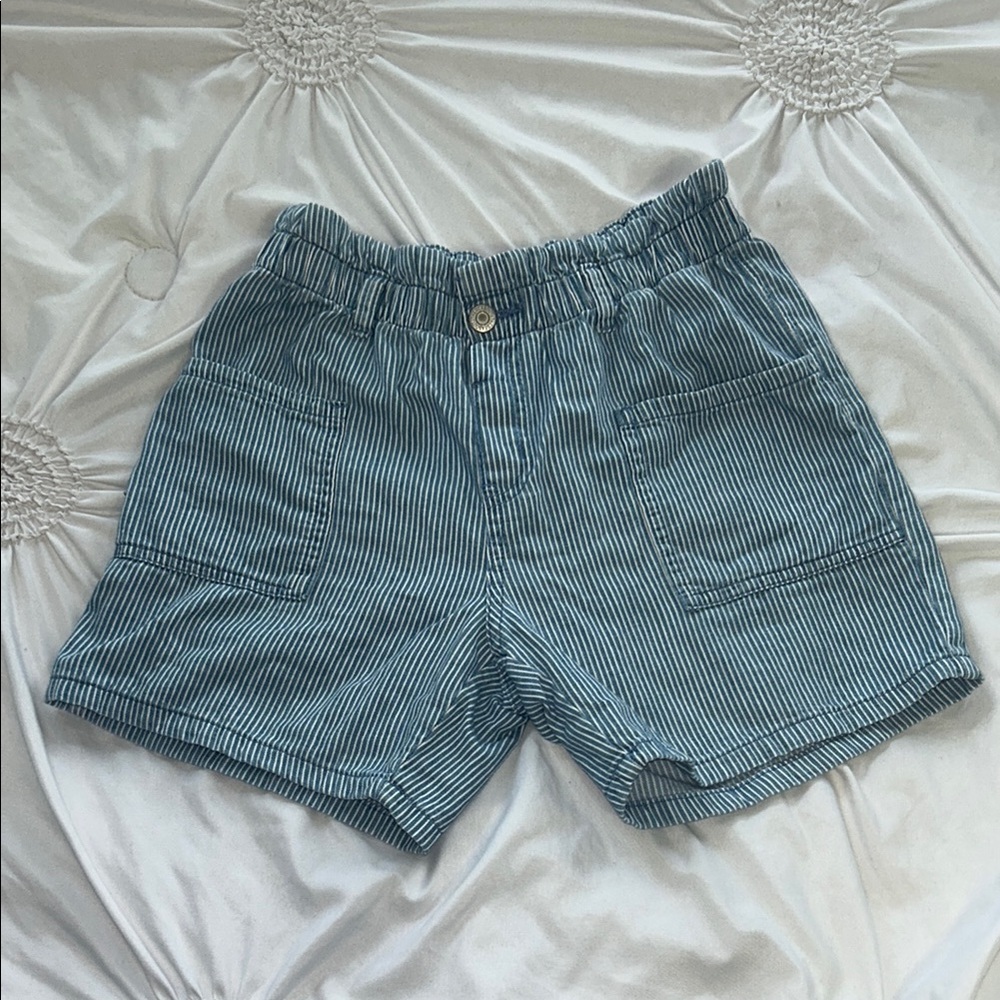 Striped Blue Shorts